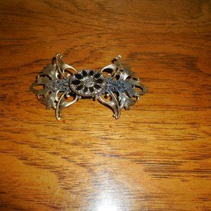 Sadie Green Vintage Hair Barrette /Clip Made in France